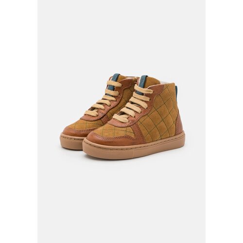 petit nord Quilted Sneaker Cognac