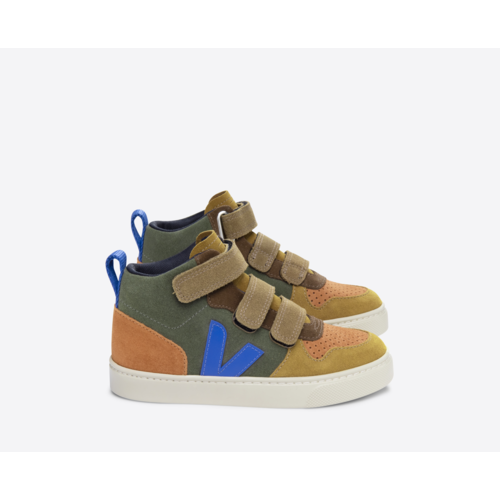 veja V-10 Mid Velcro Suède Multico Mud Paros