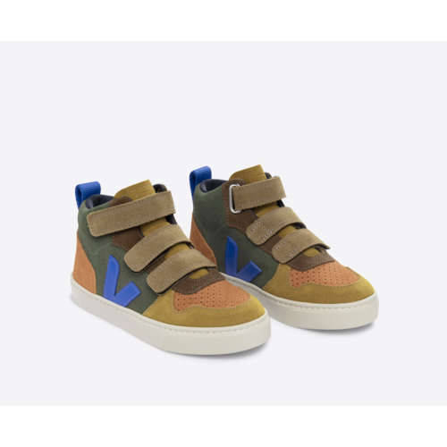 veja V-10 Mid Velcro Suède Multico Mud Paros