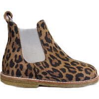 Starter Chelsea boot with zipper leopard brown