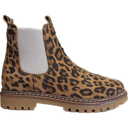 angulus Chelsea boot with track sole leopard angulus Chelsea boot with track sole leopard