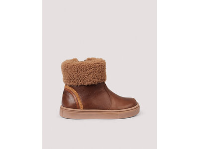 petit nord chubby shearling winter boot hazelnut