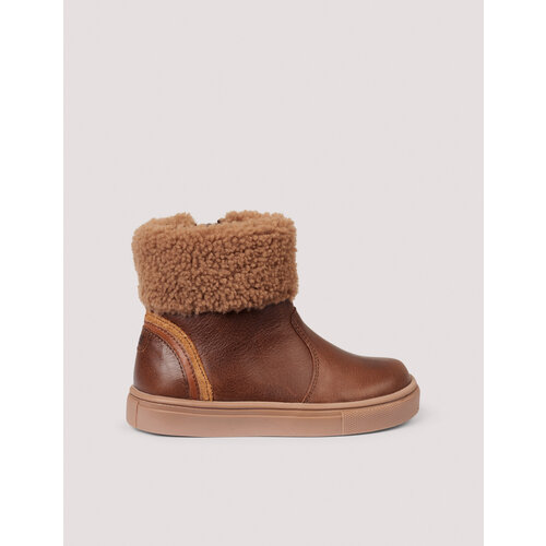 petit nord chubby shearling winter boot hazelnut