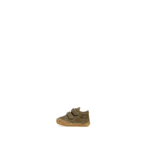 naturino COCOON VL SUEDE FLUFFY MILITARE