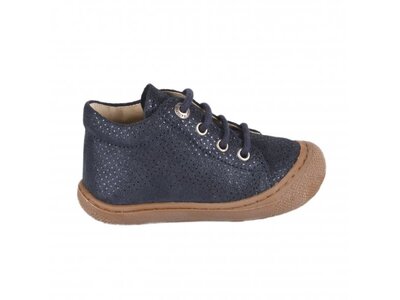 naturino cocoon suede dots blue