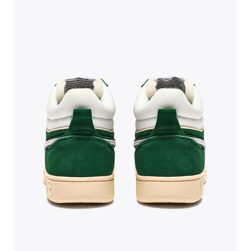 diadora MAGIC BASKET DEMI CUT SUEDE LEATHER WHITE/FOGLIAGE GREEN