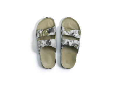 freedom moses Slides bandhani khaki