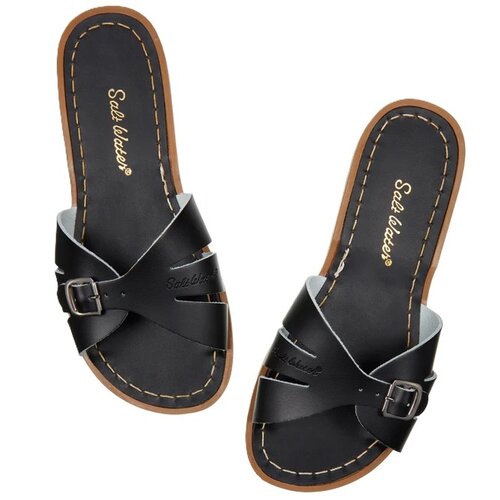salt water sandals Slides black
