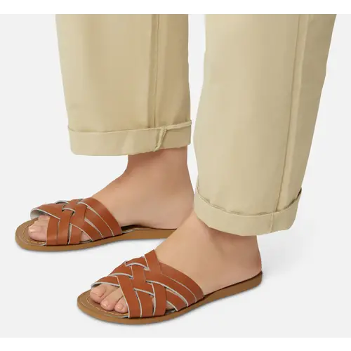 salt water sandals Retro slide tan