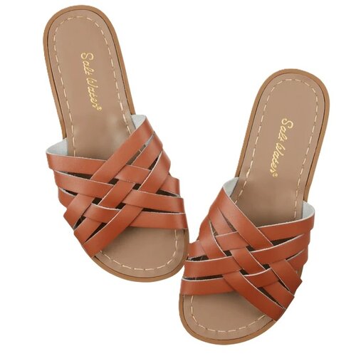 salt water sandals Retro slide tan