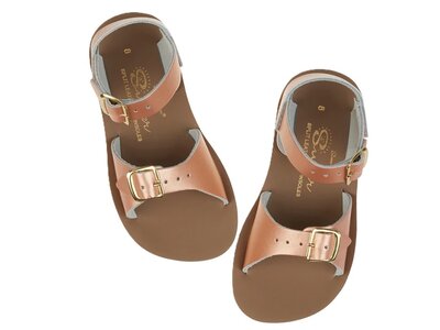 salt water sandals Surfer Rose Gold