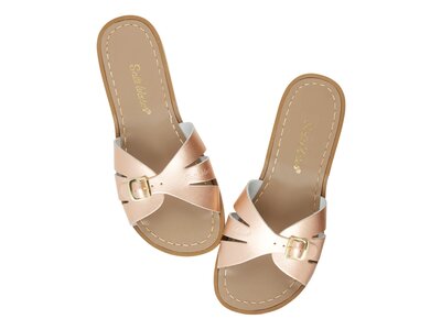 salt water sandals Slides rose gold