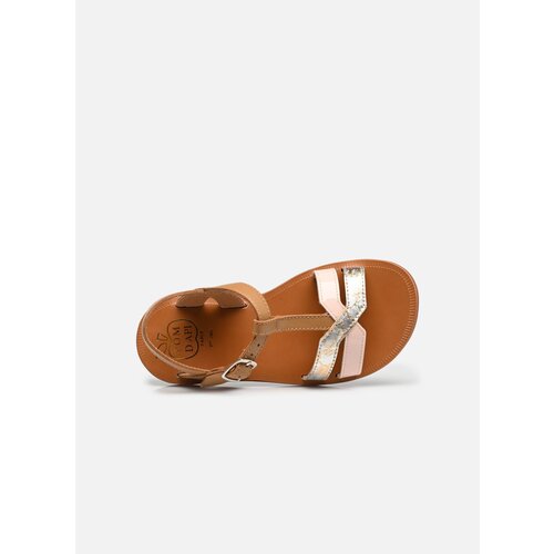 pom d'api plagette salome tek nappa light camel