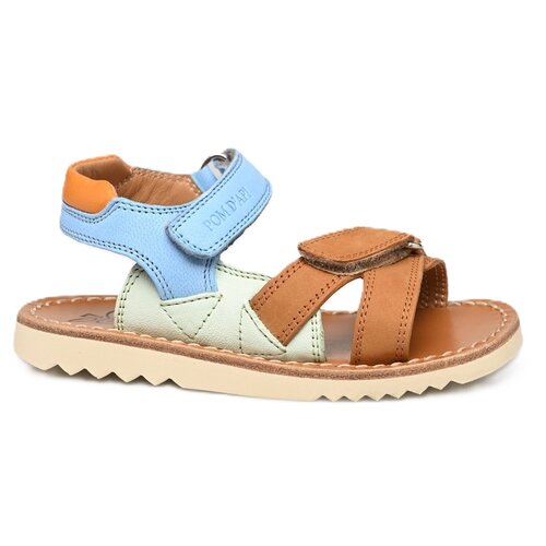 pom d'api waff jimy nubuck-nappa camel-azur