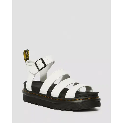 dr. martens Chuncky 3 Strap Sandal Blaire White