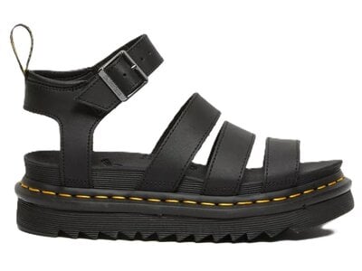 dr. martens Chuncky 3 Strap Sandal Blaire black