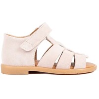 Starter sandal with open toe and velcro closure pale rose