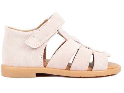 angulus Starter sandal with open toe and velcro closure pale rose