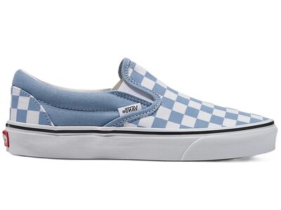 vans slip on color theory checkerboard dusty blue