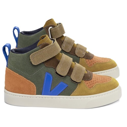 veja V-10 Mid Velcro Suède Multico Mud Paros