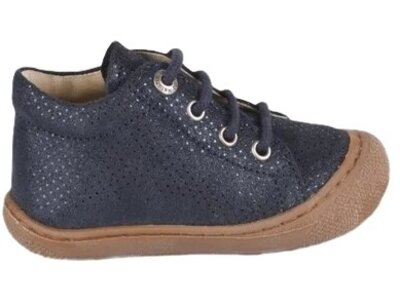 naturino cocoon suede dots blue