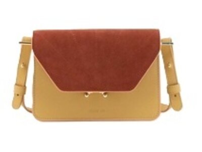 the sticky sis club Shoulder bag | madeleine beige + croissant brown