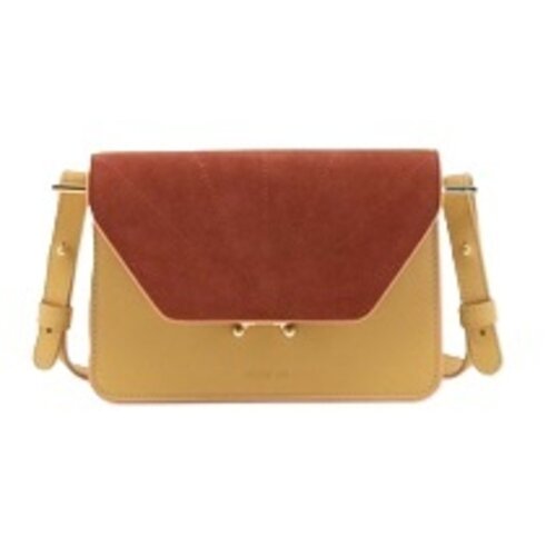 the sticky sis club Shoulder bag | madeleine beige + croissant brown