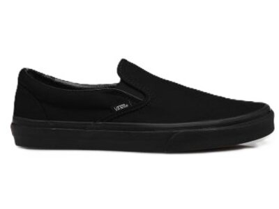 vans classic slip on black/black