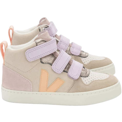 veja V-10 MID SUEDE MULTICO ALMOND PEACH