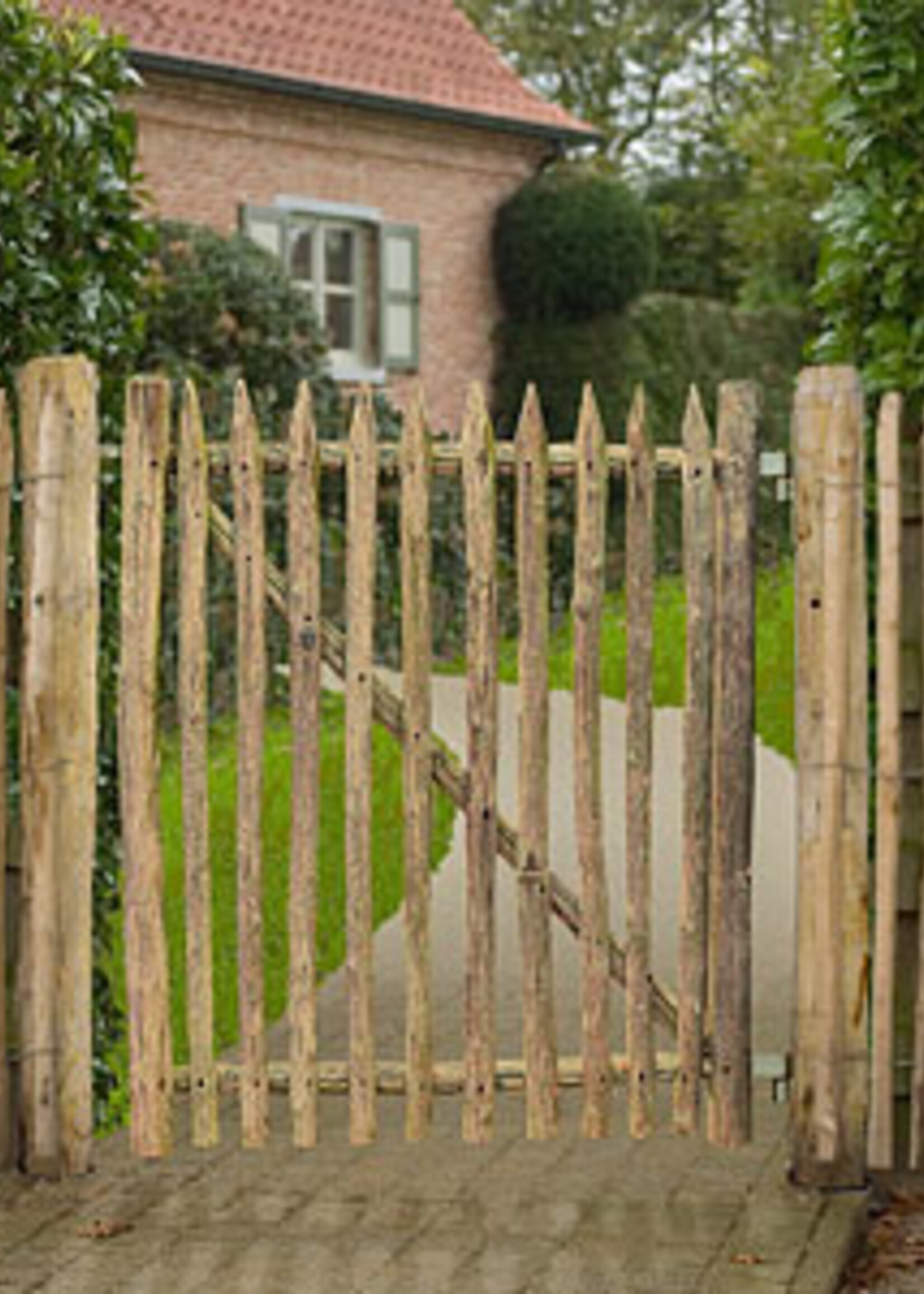 Castanea Kastanjehouten poort Jarry 100x100cm of 120 x 100 cm