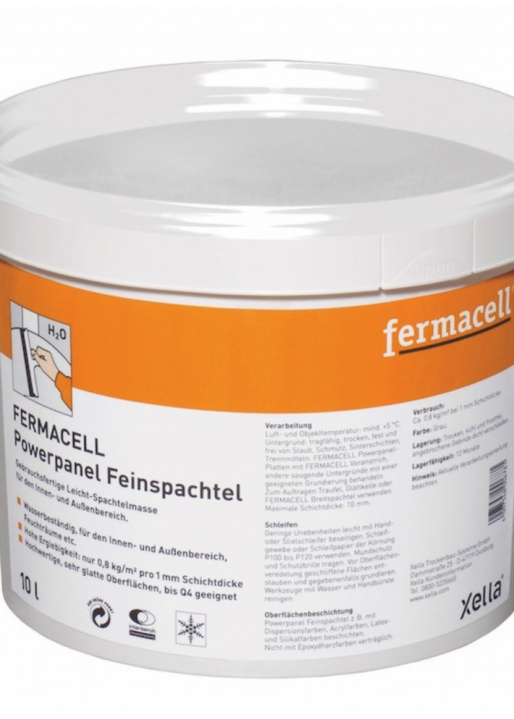 Fermacell Powerpanel afwerkmortel pasteus