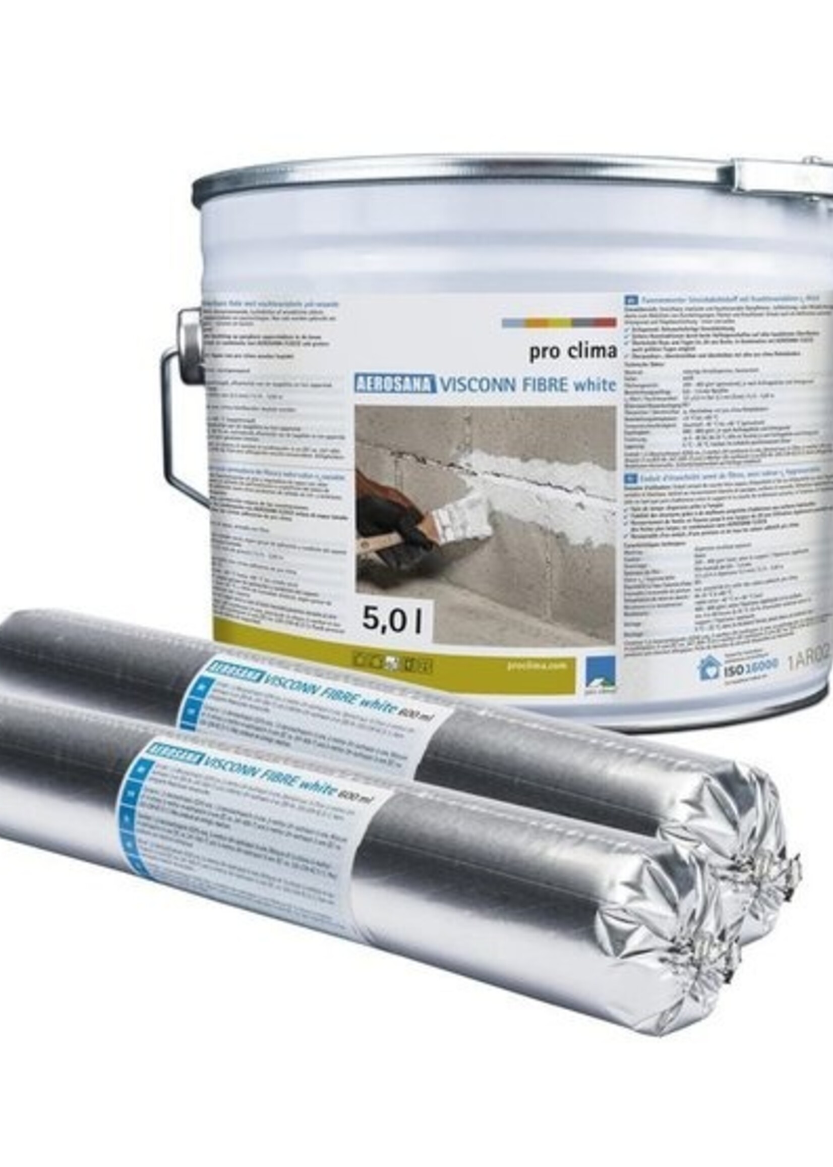 Pro Clima Aerosana visconn fibre wit luchtdichtingsverf
