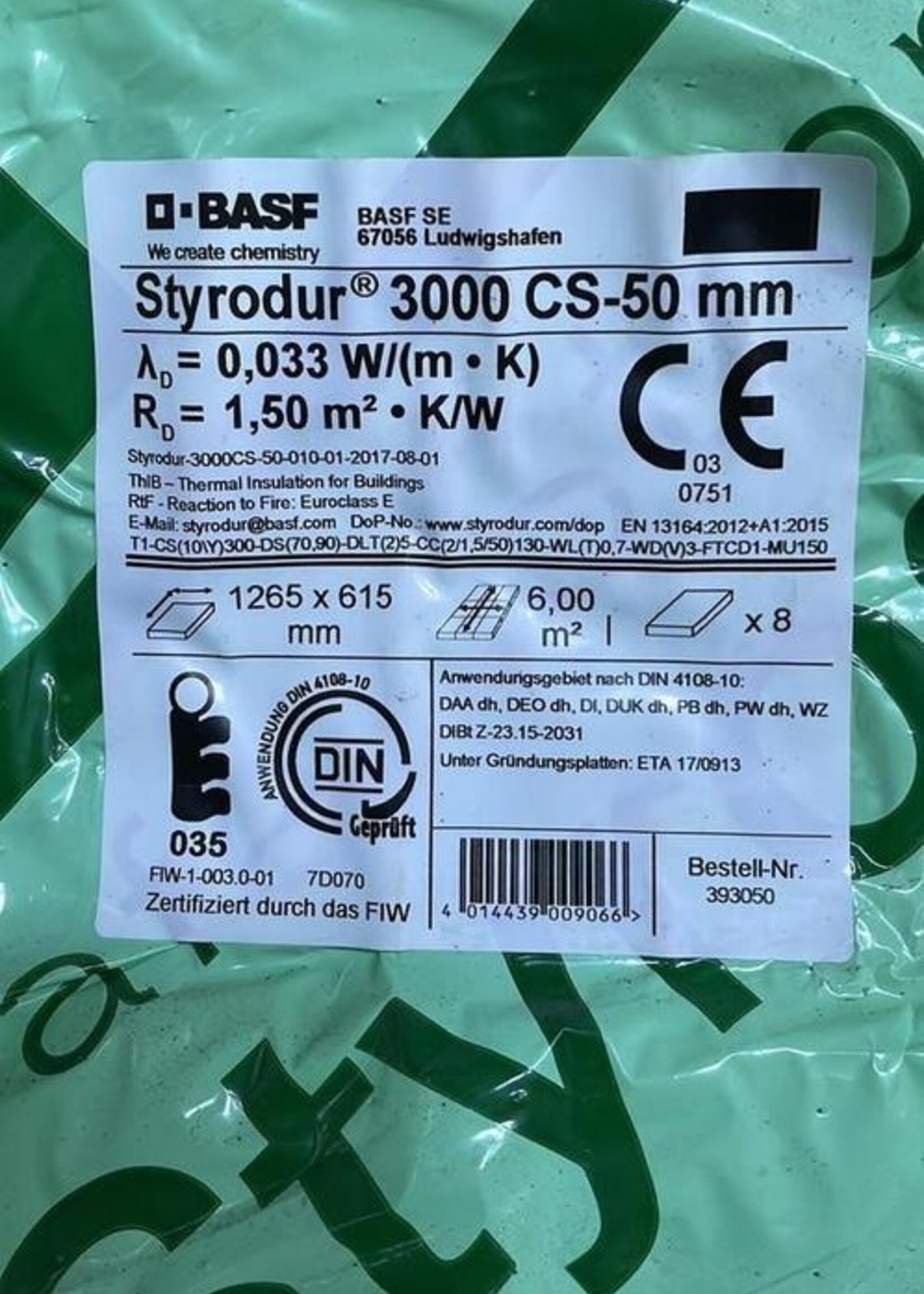 Styrodur 3000CS 50 mm dik