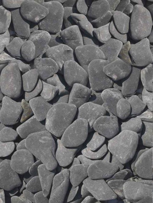 Flat Pebbles Zwart 20 kilogram