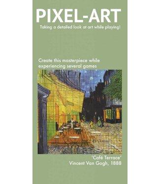 Vanessa Catalano Pixel-Art Game:  Cafe Terrace at Night