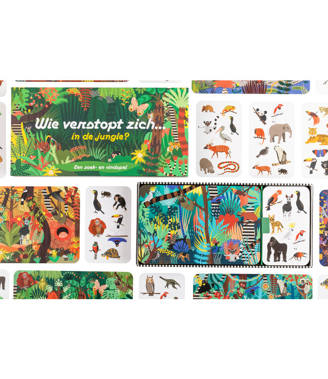 Wie verstopt zich in de jungle?