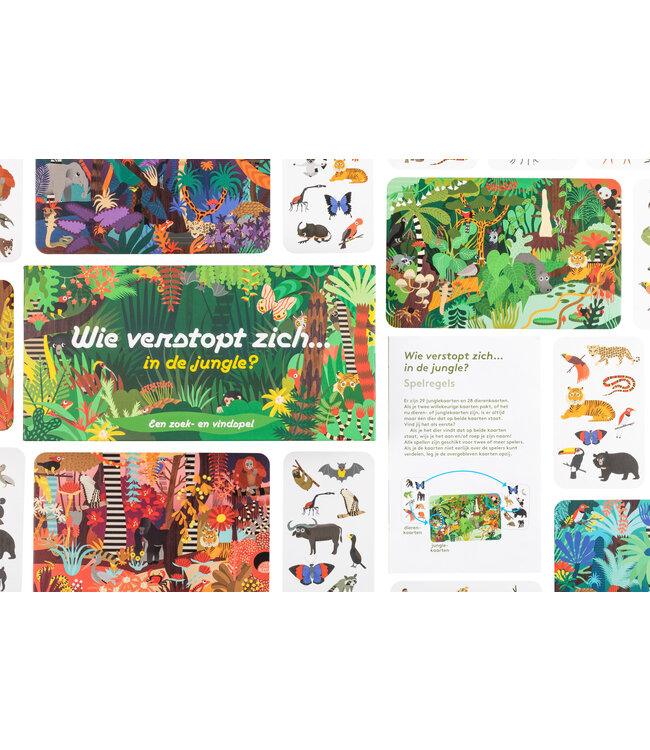 Wie verstopt zich in de jungle?