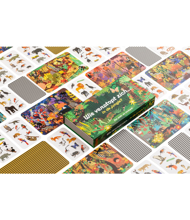 Wie verstopt zich in de jungle?