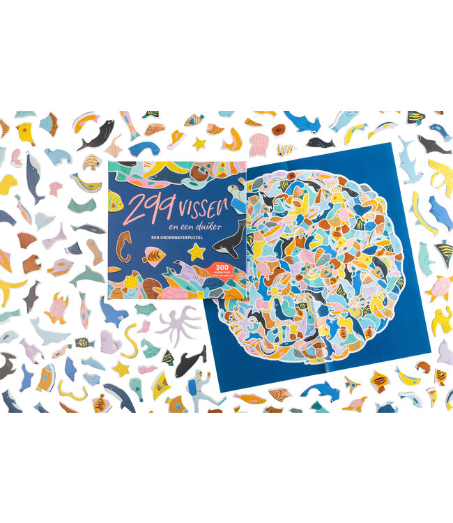 299 vissen (en één duiker)