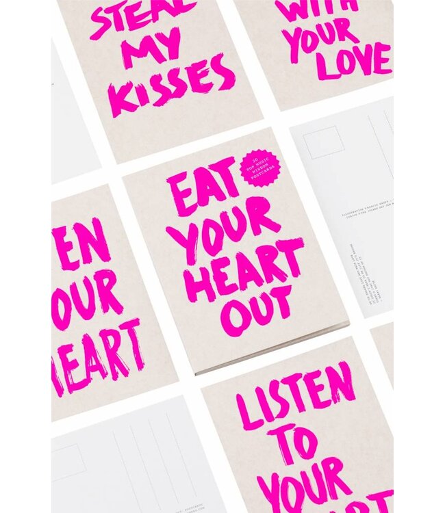 Eat Your Heart Out Postcard Block