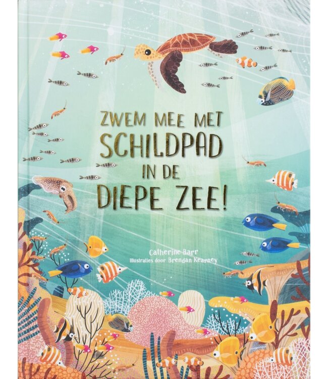 Zwem mee met schildpad in de diepe zee!