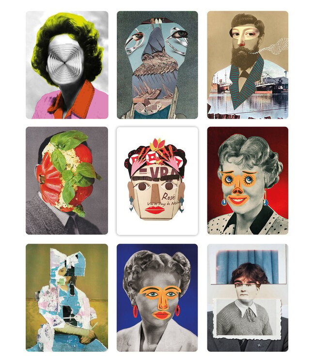 Collage Portrait Memory Game