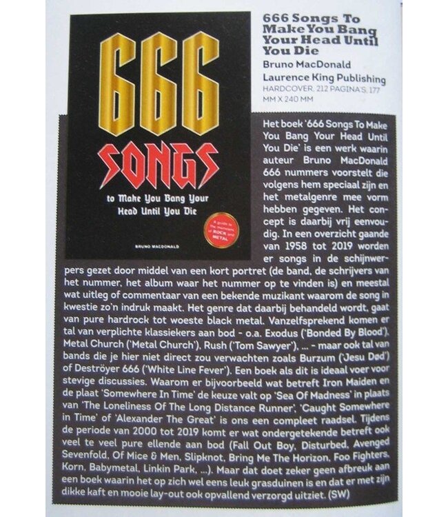 666 Songs to Make You Bang Your Head Until You Die