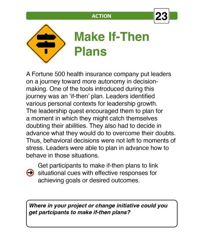 Transformation Tactics