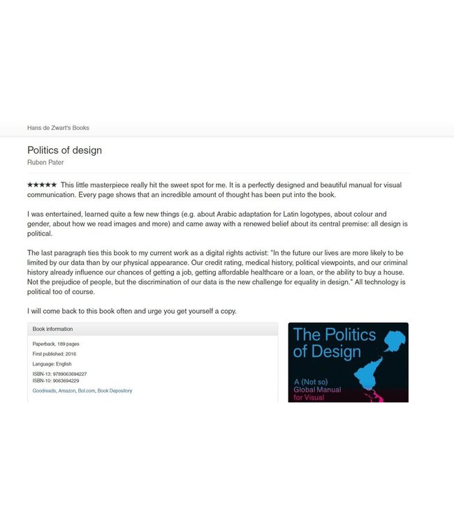 The Politics Of Design