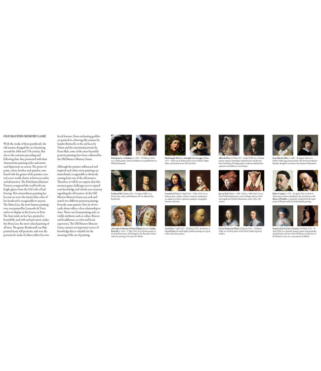 Old Masters Memory Game