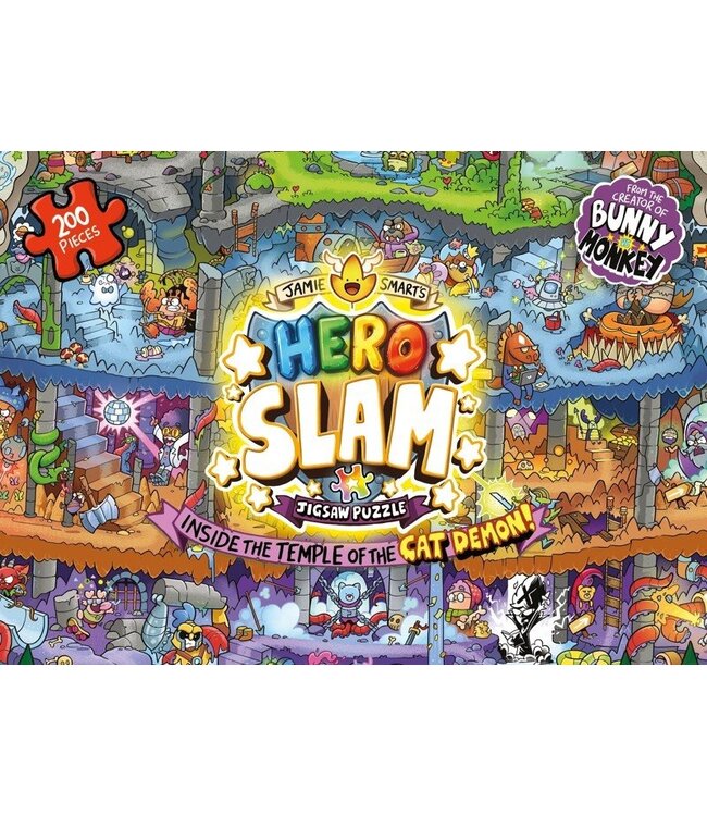 Jamie Smart's Hero Slam Jigsaw Puzzle: Inside the Temple of the Cat Demon