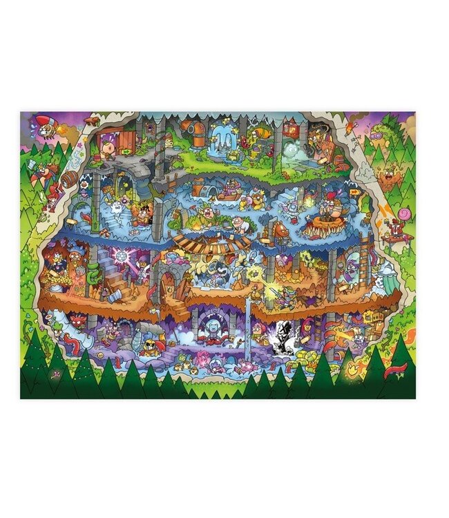 Jamie Smart's Hero Slam Jigsaw Puzzle: Inside the Temple of the Cat Demon