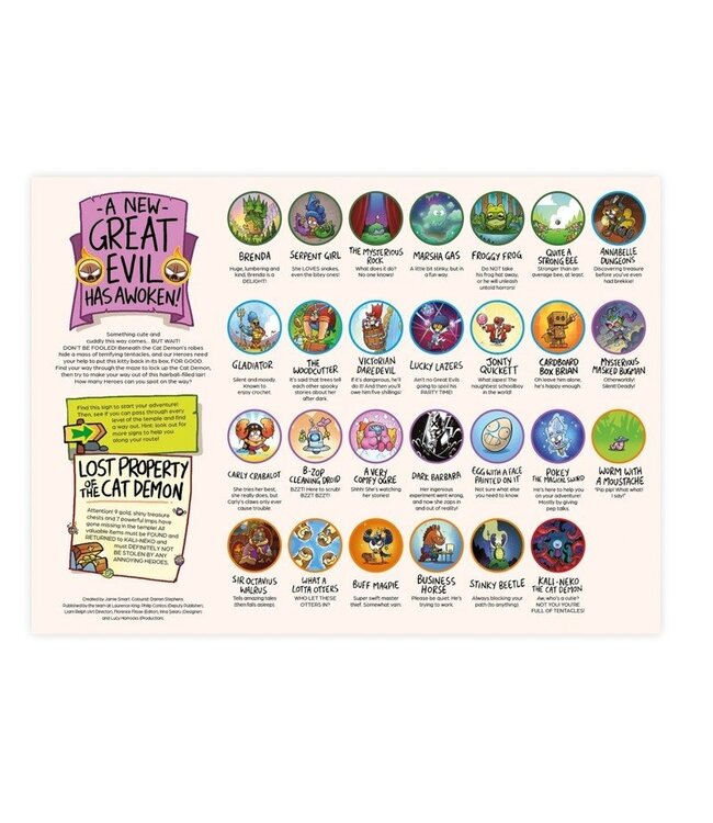 Jamie Smart's Hero Slam Jigsaw Puzzle: Inside the Temple of the Cat Demon