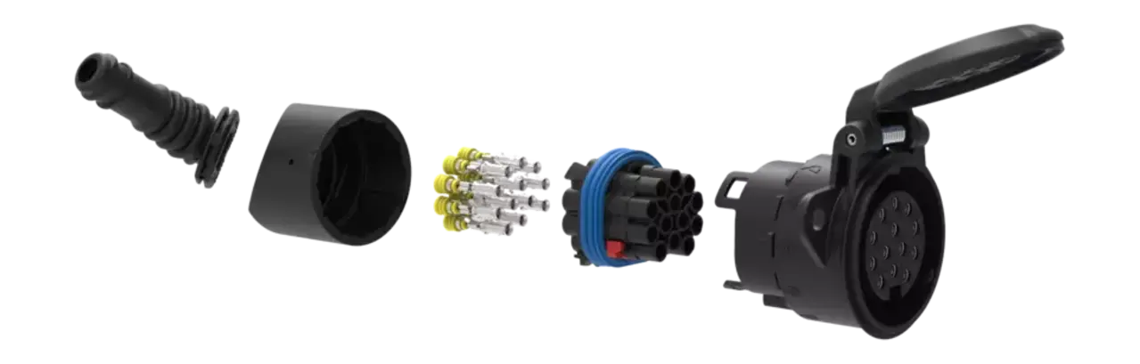 Erich Jaeger 3P/12V 100% wasserdicht «JAEGER Expert» Steckdose (ISO 11446) Erich Jaeger 3P/12V 100% wasserdicht «JAEGER Expert» Steckdose (ISO 11446)